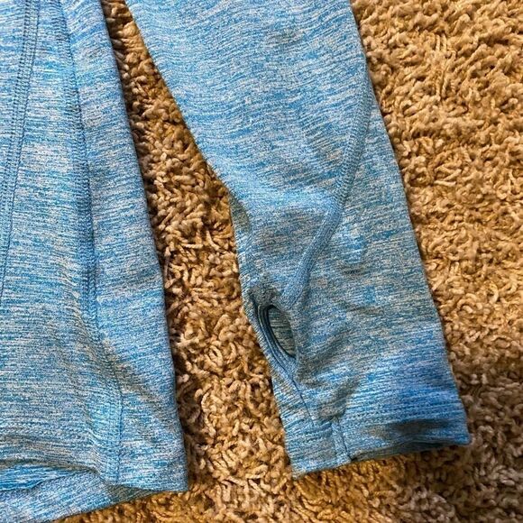 Cascade Sports heather blue 3/4 zip pullover sz S - Picture 4 of 4